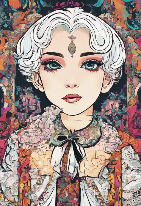 ((beautiful little child)), ((An aristocrats dhampir in gothic style)), (tit), white short hair, desert, anime, sharp caps