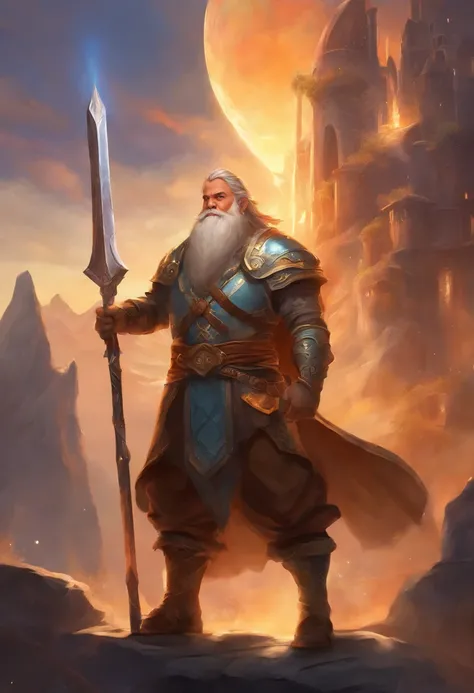 (highest quality, realistic, high resolution:1.2), Dwarf, Man, Fantasy, Anime Character, Blacksmith in the background, Steel, One Dwarf