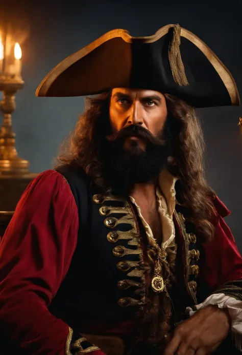 Blackbeard, also known as Edward Teach, was a fearsome pirate from the Golden Age of Piracy