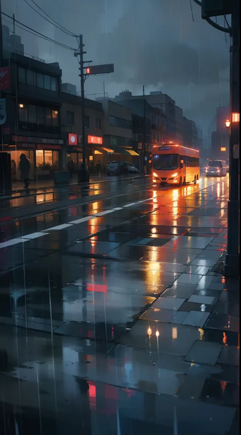 ,((road,city,night,rain))