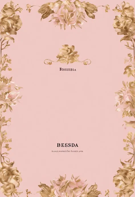 "Design an exceptionally stylish and eye-catching logo for Besda Fashion, where pink tones combine with sophistication and luxury. El fondo del logo debe ser de un tono rosa suave y sutil que transmita feminidad y delicadeza.

En el centro del logo, Place ...