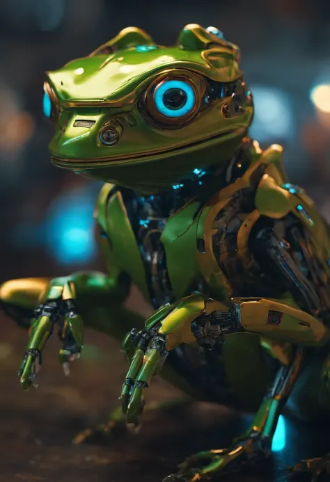 Robotic frog, Estilo cyberpunk, do futuro