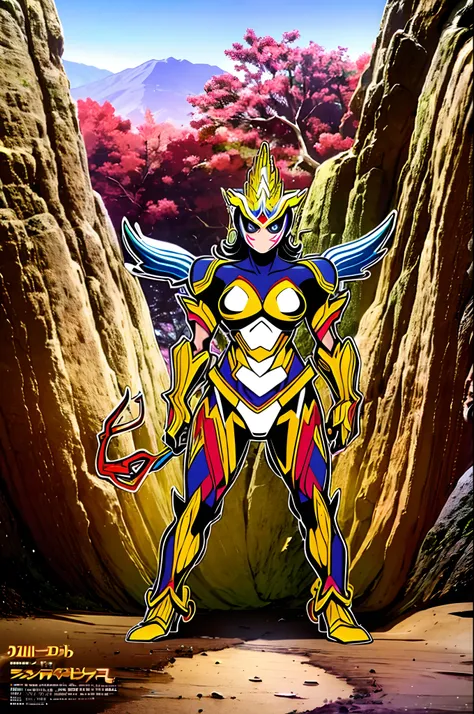 sentai ,monster, standing solo, mythical animal like, female