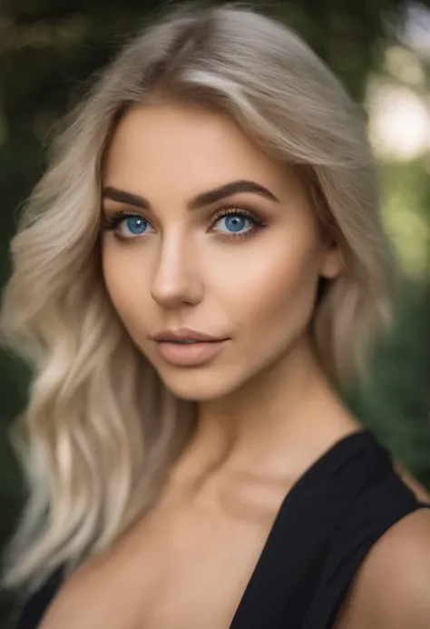 Woman with matching tank top and panties, Sexy girl with blue eyes, portrait sophie mudd, portrait corinna kopf, blonde hair and large eyes, Selfie einer jungen Frau, Augen im club Violet Myers, ohne Make-up, Natural makeup, Blick direkt in die Kamera, Ges...