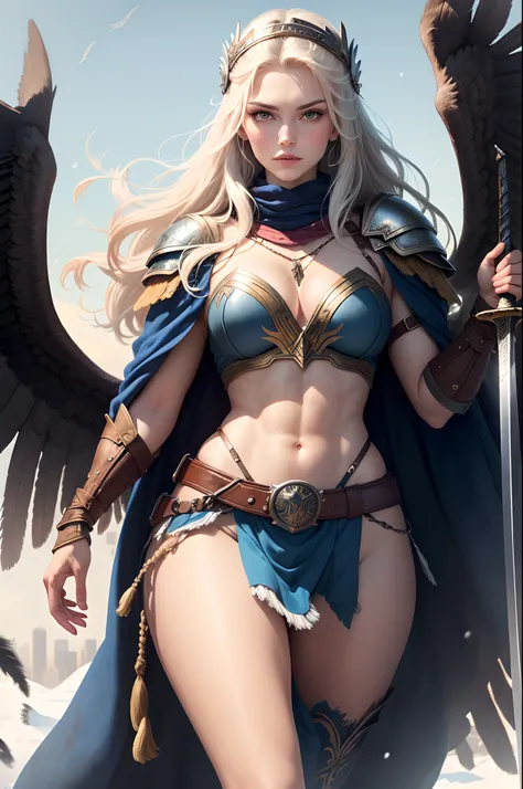 Astrid is a majestic-looking Valkyrie, with long golden hair that shines like the rising sun and blue eyes.  She has a tall stature and a slender figure with toned muscles.  Her skin is pale, like snow.  She sports magnificent and imposing eagle wings. She...