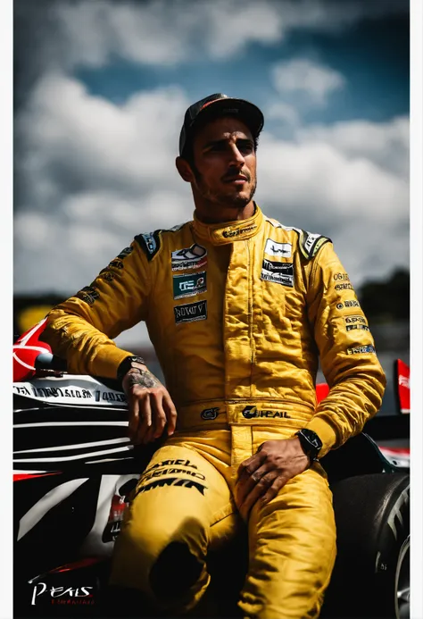 Man Formula 1 Driver, brasileiro, 25 anos, tatuagens