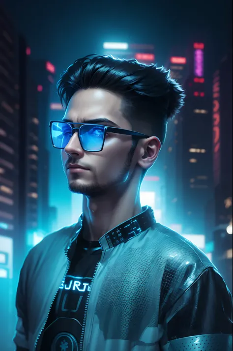 Change background cyberpunk handsome boy, realistic face, 8k, ultra realistic