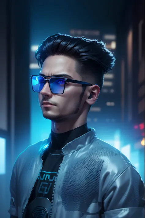 Change background cyberpunk handsome boy, realistic face, 8k, ultra realistic