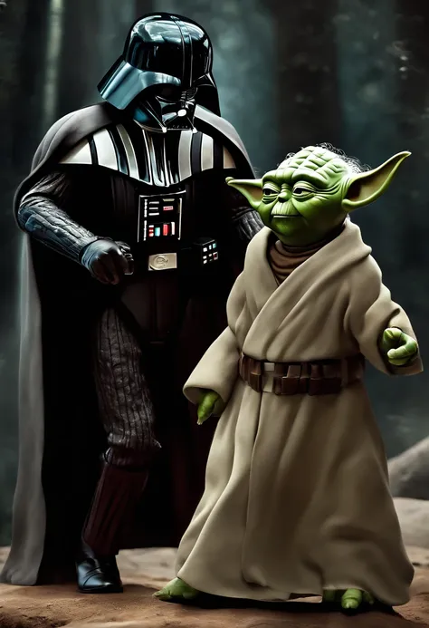 Star Wars  dard Vader fight yoda