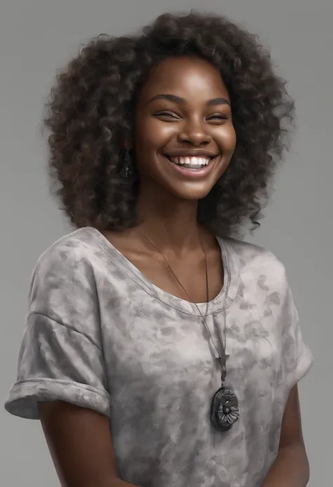 Black girl smiling