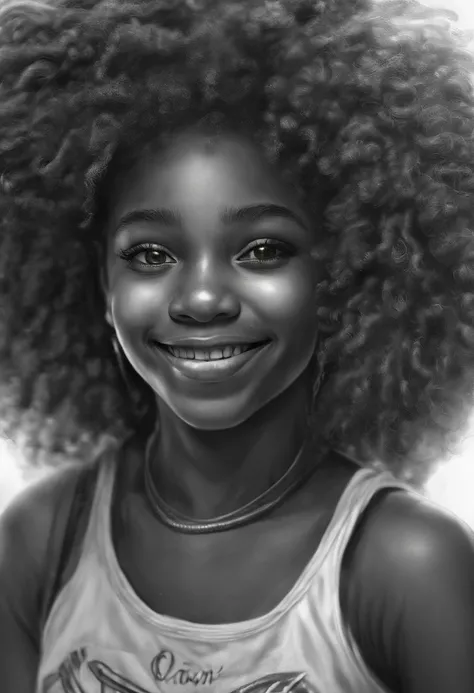 Black girl smiling