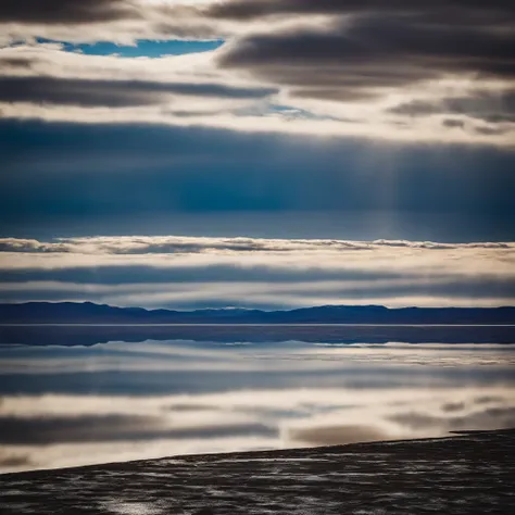 Large body of water with clouds in the sky, At Salar de Uyuni, Amazing reflections of the sky, Incredible reflections, beautiful reflection, stunning photo, epic and stunning, Crossing the Blue Horizon