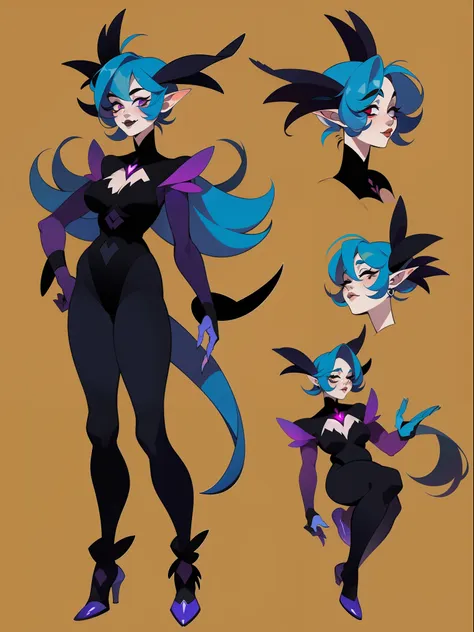 character concept adopt, female cute troll ,  ((gothic)), fullbody