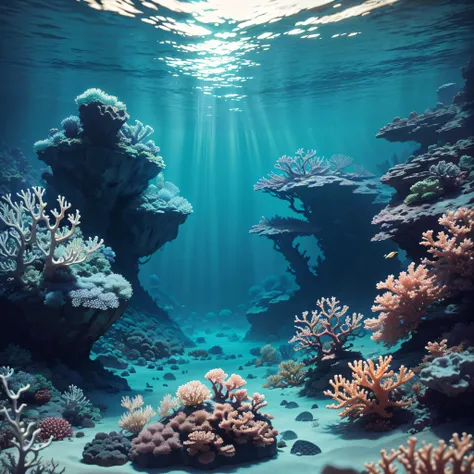 Underwater Scenes: Images of underwater landscapes, marine life, or coral reefs.