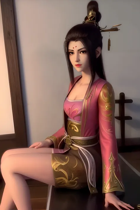 yuanfei，sitting