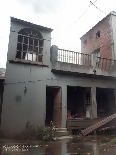 Old house , rain , horror