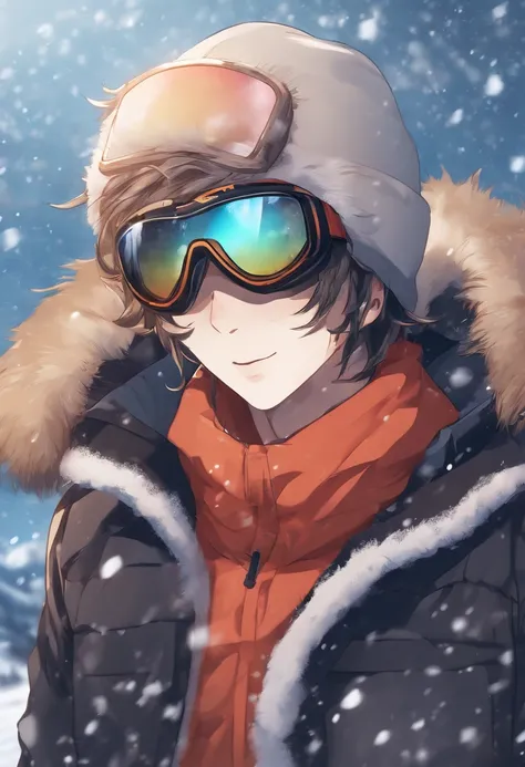 Anime boy with goggles and snowboards in the snow, Badass anime 8 K, style of anime4 K, 4k manga wallpapers, 4K anime wallpaper, Anime wallpaper 4 k, Anime wallpaper 4K, Anime art wallpaper 4k, Anime art wallpaper 4 K, Anime art wallpaper 8 K, Best anime 4...