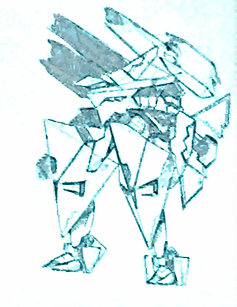 a drawing of a robot with a large head and a long tail, pterodactyl mecha, painterly humanoid mecha, greek god in mecha style, mecha anthropomorphic penguin, gundam is windmill shaped, white mecha, collosal mech, seapunk mecha, eva unit-00 in the back