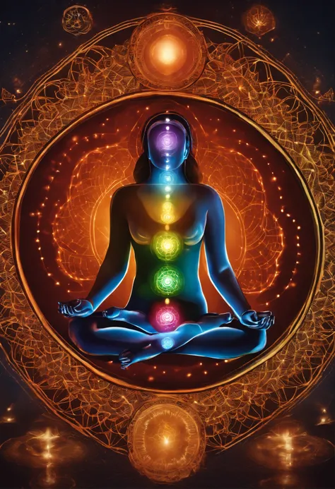 Chacras na Espiritualidade Oriental. The chakras are energy centers in the human body, each associated with specific physical and emotional functions. Existem sete chacras principais, incluindo o chacra da raiz, do plexo solar, Cardiac, garganta, terceiro ...