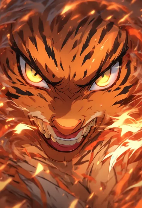 Top quality, Masterpiece, high resolution, 8K, Hoodie and anime style girl, One girl, detailed line art,  Digital enhancement, Close up, Anime core, Flowing fabric，rot，torogao，Various expressions，Showing tiger teeth