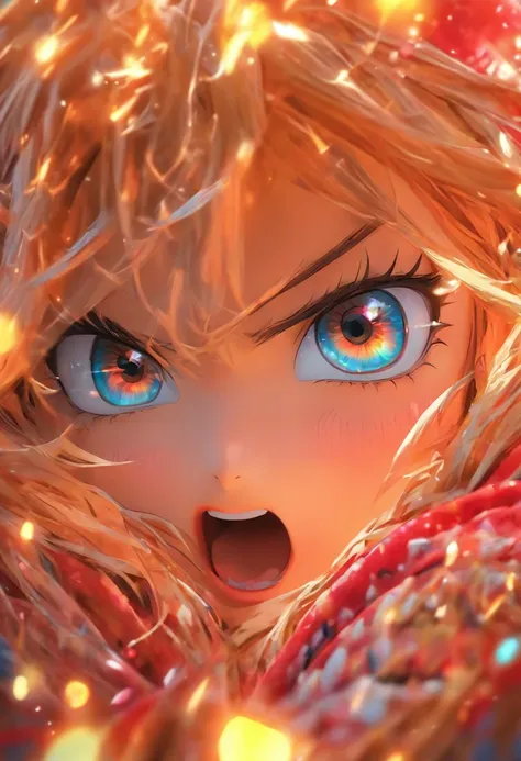 Top quality.。.。.3D.Masterpiece, high resolution, 8K, Hoodie and anime style girl, One girl, detailed line art,  Digital enhancement, Close up, Anime core, Flowing fabric，Grimacing，Big eyes cute，Tears ran down my face