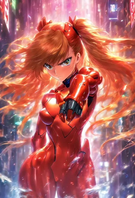 asuka langley, pelvic curtain, big breasts