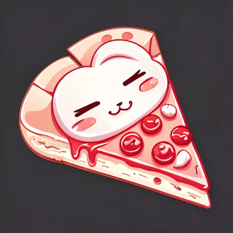 dripping pizza, cute detailed digital art, anime visual of a pizza, kawaii pizza, cute digital art, chibi, telegram sticker, , cute artwork, cutecore, telegram sticker design, full color illustration, cute illustration, full color digital illustration, ado...