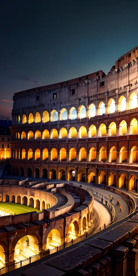 realisticlying、Panoramic view of Rome Colosseum in Italy、Be realistic