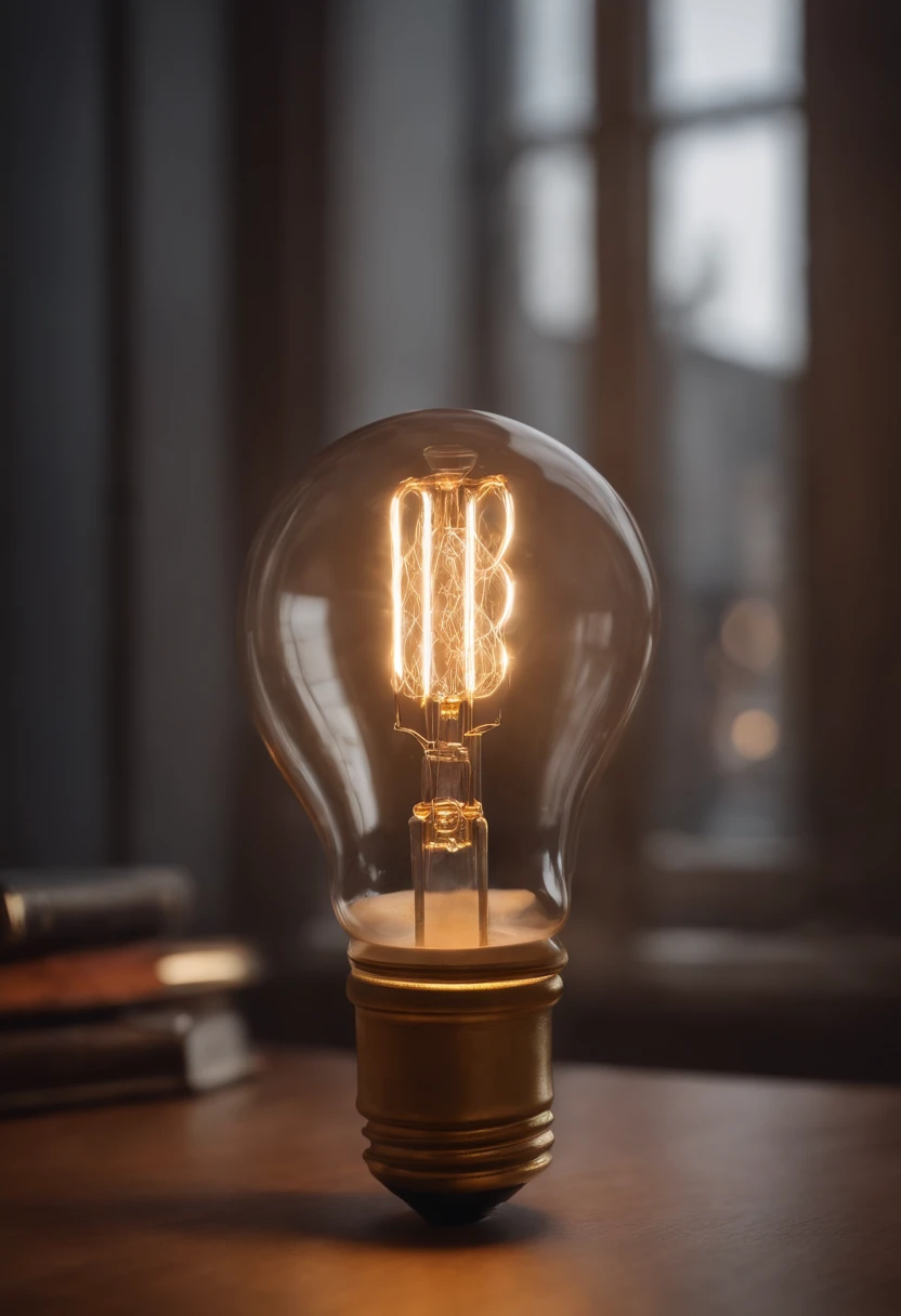 Create a light bulb that represents a creative design of a ux designer