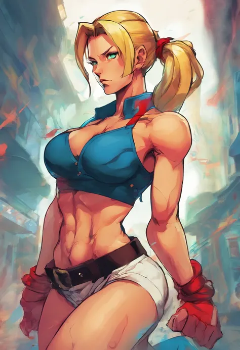 Nsfw, cammy from street fighter, sexy pose, showing ass