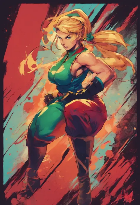 Nsfw, cammy from street fighter, sexy pose, showing ass