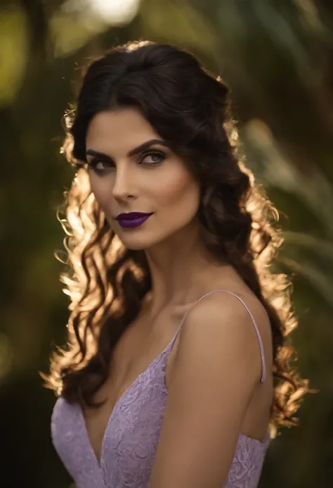 High definition), Encaixe-se na imagem, Morena Baccarin behind, ((())), (no centro), BDSM, peito firme e alto, (((bunda gourgeous))), (trela), escravo, (((algema))), Palco no Carnevale, (pale), (cabelo curto bobcut), (((franja))), colarinho de escravo, (pu...