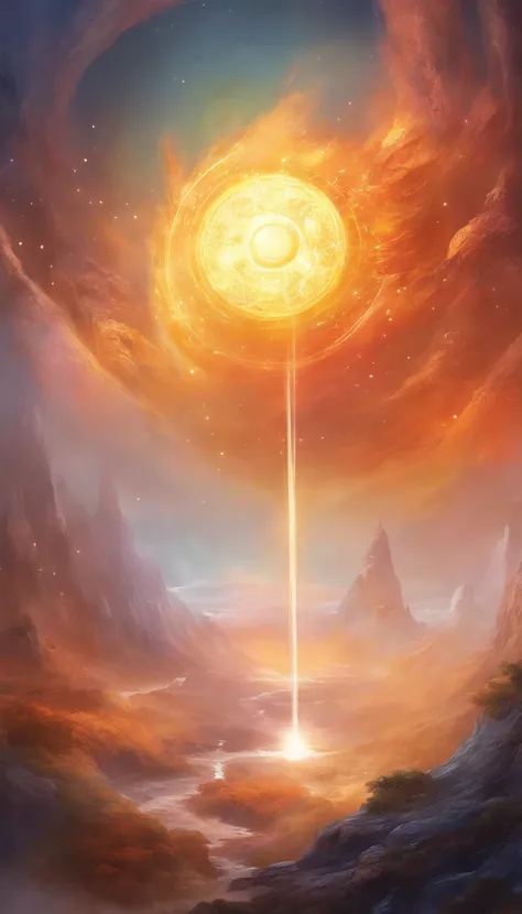 close-up illustration of the sun in space in the style of InHyuk Lee