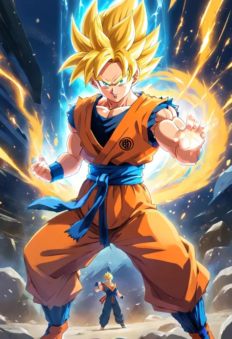 Super Saiyan Goku, dehors, Martial arts training