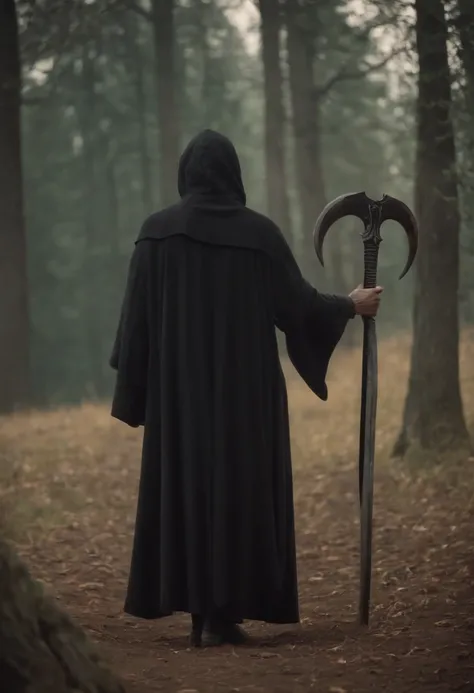 Grimm reaper,scythe,twilight backround