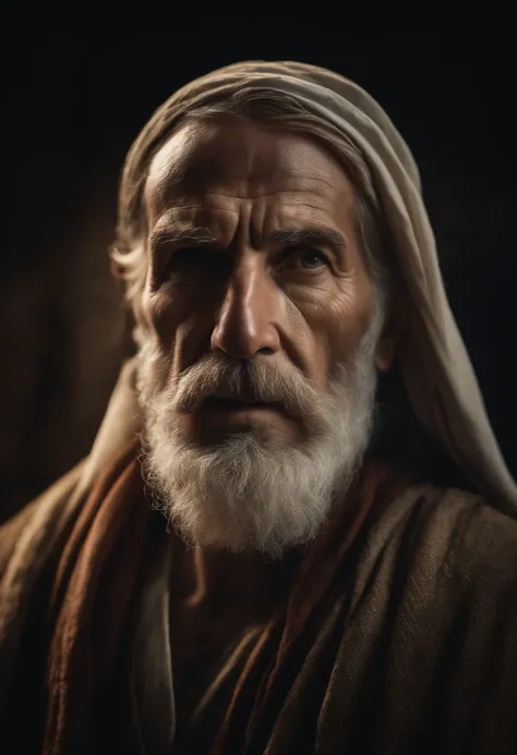 Abraham Father of the Nations Biblical Character realistic image 8k image of the face