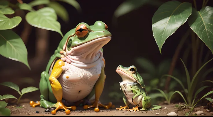 Escopiáo and a frog