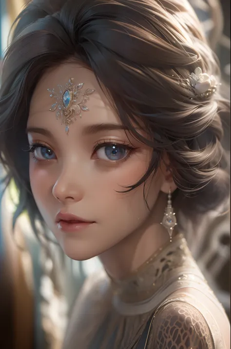 (extremely delicate and beautiful:1.2), 8k ,(masterpiece:1.0),(best_quality:1.0), 1girl, mature woman, complex details, enlarged textures, complex details, finely detailed eyes and detailed face, intricate details, (closed mouth), perfect eyes, equal eyes,...