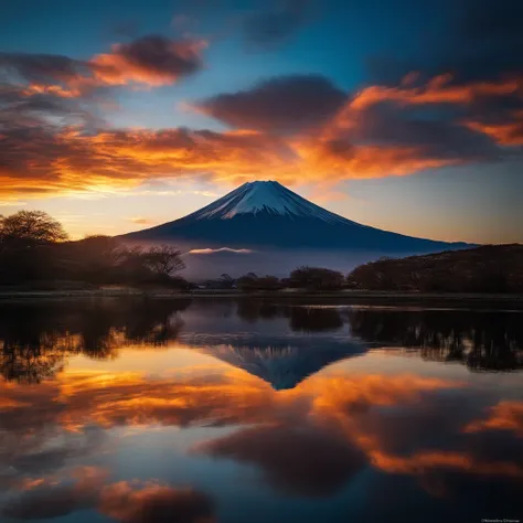 Beautiful pictures、magnifica、Amazing reflections of the sky, Incredible reflections, beautiful reflection, stunning photo, epic and stunning, Diamond Fuji、Mt fuji、suns