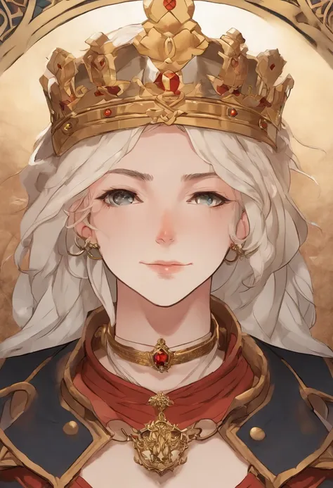 um close up de uma pessoa com um colar e um colar, Edelgard do Emblema de Fogo, Emblema de fogo de Edelgard, Anime Tribal Boy com cabelo longo, Boris Valejo. Octopath Viajante, cara bonito na arte demon slayer, oda non, Beautiful androgynous prince, Asgard...