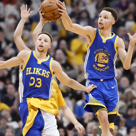 Wardell Stephen curry golden statue in shooting form