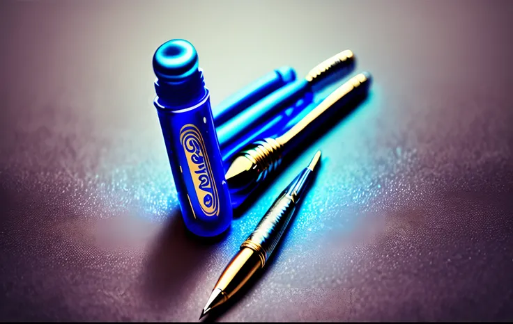 A blue dansing Pen in the hell