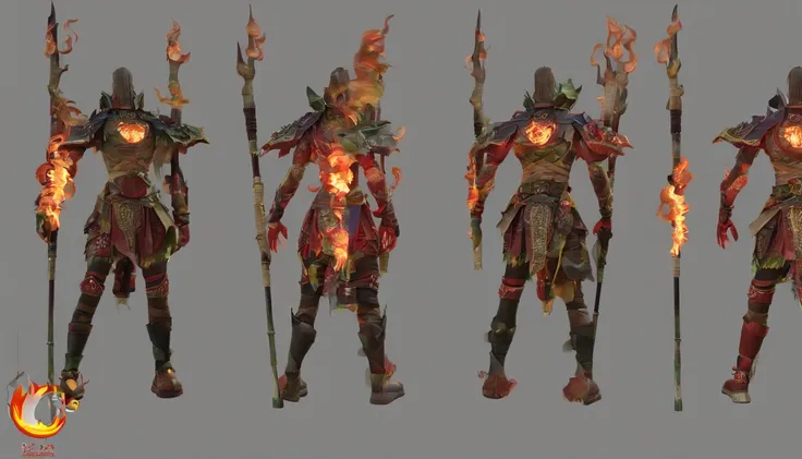 Flame Elemental Tang costume