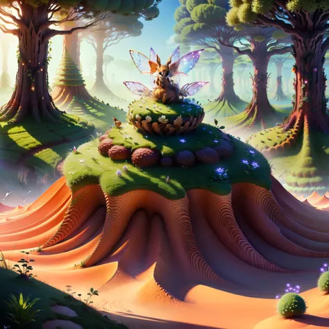 fairy anthill realistic 4k, high-quality, 8k, rtx