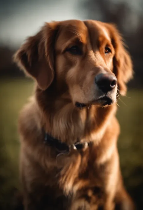 Portrait of a beautiful dog