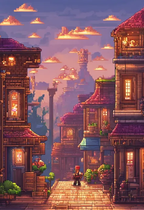 (best quality, 4k, highres, masterpiece:1.2), pixel art, corolla, evening, 3D pixel art, astonishing pixel art detail, pixel art, steam punk, detailed Unreal Engine pixel art, vibrant colors, evening light, character, player, minecraft