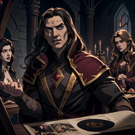 Castlevania Lord of the shadows hyper realistic super detailed Dynamic poster movie publicity master piece scene