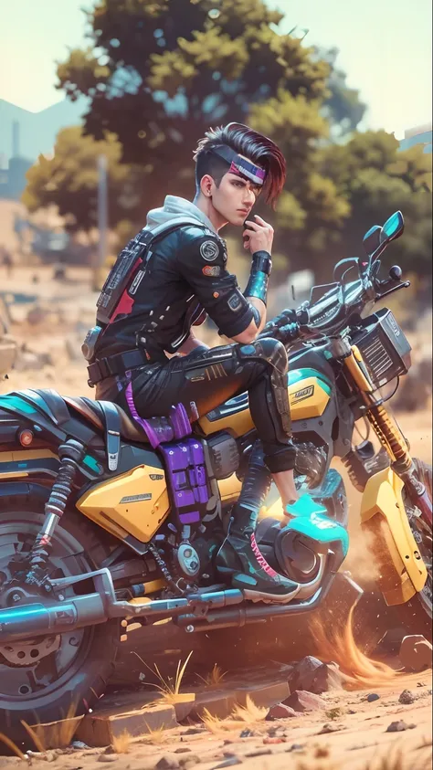 Real man, cyberpunk, handsome boy, ultra realistic,8k