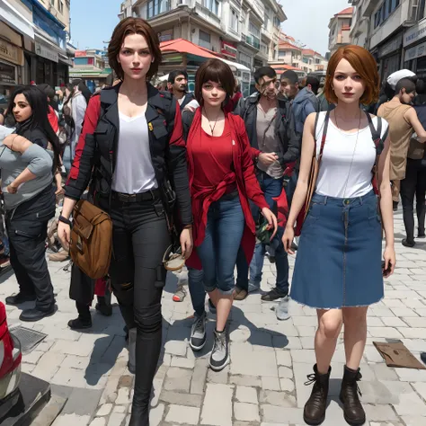 Kirsten Dunst resident evil cosplay in istanbul