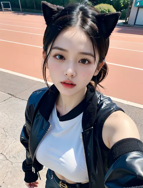 Visible arafe playing in amusement park with woman in black jacket、As if Lisa Simpson came back to life, leaked image, leaked photo, at instagram, dilraba dilmurat, ruan cute vtuber, cartoonish cute, Hannah Alisa Omale, Instagram, Larisa Manobal, eva elfie...